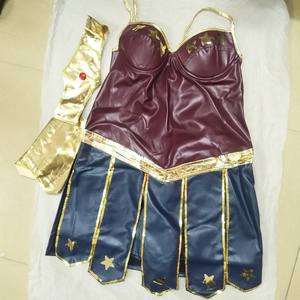 Ecowalson Film Wonder Girl Diana kostum Cosplay Halloween wanita korset pesta gaun Boot penutup kepala aksesoris - Product Image 5