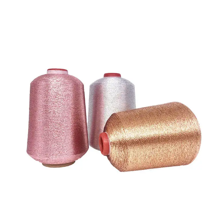 Fio metálico fluorescente dourado tipo MH, fio para tricô, crochê, linha de ponto cruz para bordado, linha de metal para bordado, direto da fábrica