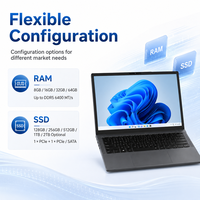 Ordinateur portable professionnel ultra-fin 14 pouces Intel Ultra 5 115U, série Ultra, DDR5 6400MTs, Windows 11, directement de l'usine