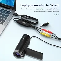 Carte de capture vidéo USB 1080p MP4 VHS TV pour enregistrement audio VCR, adaptateur S-video A/V 3RCA, convertisseur pour ordinateur portable et ordinateur de bureau