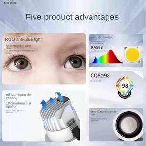 Moderna Lámpara LED Empotrada de Aluminio, Fundición a Presión, Antideslumbrante, Iluminación Interior Oculta de 90 mm, IP65, para Sala de Estar, Dormitorio, Hotel - Product Image 5