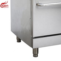 Cuisinière à gaz commerciale en acier inoxydable à 4 brûleurs avec four pour la restauration, modèle RGR24, homologuée ETL