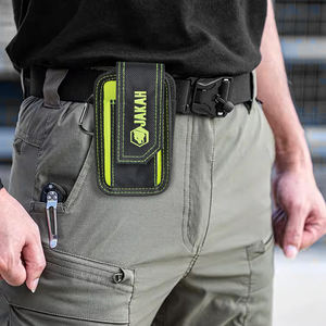 Bolsa de cinturón para teléfono para hombre, riñonera compacta para exteriores, dispositivo de utilidad multiusos con soporte para funda de teléfono móvil para ciclismo y correr - Product Image 2