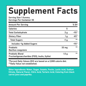 High Quality Prebiotic Probiotics Gummies Total Carbohydrate or Relieve Occasional Absorption Function Support Immune Health - Product Image 2