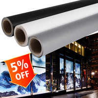Bannière en PVC souple rétroéclairée Frontlit pour impression éco-solvant, matériau publicitaire extérieur 440g, laminé haute brillance