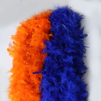 Boa en plumes de dinde premium Chandelle 80g épais, 2 yards, pour spectacle scénique et décoration de fêtes