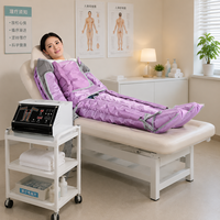 Appareil de pressothérapie électrique pneumatique de bureau pour drainage lymphatique, perte de poids et détoxification, avec combinaison intégrale et accessoires pour les mains
