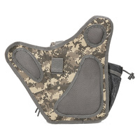 Sac banane tactique unisexe amélioré pour sports de plein air, sacoche de selle à bandoulière, sacoche de taille de terrain, sac bandoulière transfrontalier