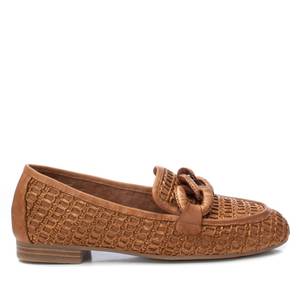 Mocassini da Donna Carmela in Pelle Beige, Scarpe Casual con Suola Piatta - Product Image 1