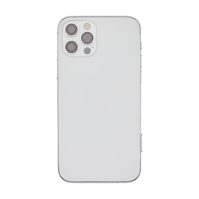 Middle Frame Back Cover with Accessory Assembly in Black/White/Gold/Blue for iPhone 12 Pro