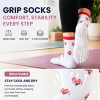 Chaussettes de yoga et de Pilates personnalisées avec votre logo, votre couleur et votre grip – Antidérapantes en silicone, respirantes, en coton, écologiques et de qualité supérieure