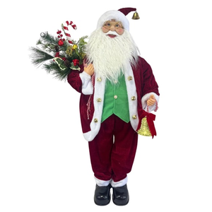 Décoration musicale de vacances en gros Ornements de Noël en vente à chaud Père Noël dansant animé avec guirlande et canne en bonbon - Product Image 2