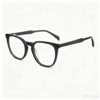 Lunettes optiques classiques rondes anti-lumière bleue en acétate de qualité supérieure, tendance TikTok, unisexes, élégantes