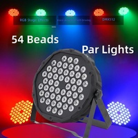 Équipement d'éclairage de scène transfrontalier, projecteurs à faisceau colorés, projecteurs PAR LED ultra-minces, contrôle DMX512, tension universelle, violet