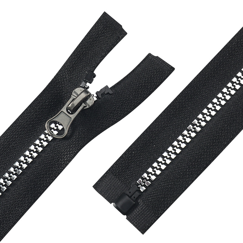 Пластиковые черные молнии для куртки шитья пальто ремесла черный пластик 66 см Металлические молнии #5 26 дюймов разделительная куртка на молнии