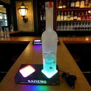 Exhibidor de Botellas de Roca Volcánica para <span class=keywords><strong>Tequila</strong></span>, VODKA, Iluminador de Botellas, Soporte para Botellas de Vino, Exhibidor de Cerveza - Product Image 2