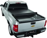 Bâche de chargement souple TrailFX pour Silverado 1500 (2020-2021) avec rails en aluminium, enroulable, verrouillable, en vinyle noir, profil bas