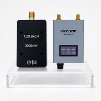 Récepteur vidéo VRX NEEBRC 7.2G pour drone personnalisé, 3W, entrée 7-35V, transmission d'image 60CH, émetteur VTX 6110-7210MHz, matériau ABS