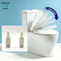 Charnière dissimulée pour siège de toilette à fermeture douce, personnalisable avec votre logo, amortisseur rotatif en nylon rempli de verre pour toilettes