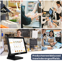 Sistema POS para Restaurantes Yingdi GL-P150, Caja Registradora con Pantalla Táctil y Bluetooth 5.2 para Pequeñas Empresas - Solución Todo en Uno