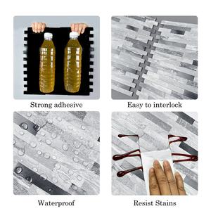 Carreaux composites en <span class=keywords><strong>pierre</strong></span> Carreaux pour dosserets de cuisine à peler et à coller Carreaux muraux en <span class=keywords><strong>PVC</strong></span> - Product Image 6
