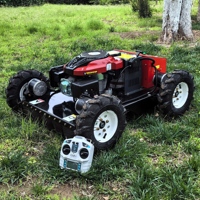 Tondeuse RC robuste 4x4 à roues de 550 mm, moteur essence 4 temps 224 cm³, télécommandée, autopropulsée, zéro-turn, pour pentes, CE EPA
