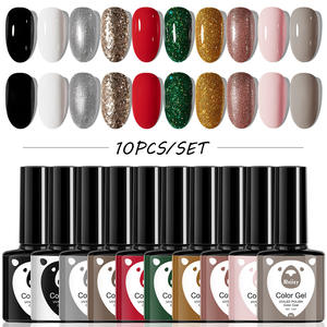 10 pièces/ensemble Gel vernis à ongles ensemble vin rouge couleurs Gel ongles ensemble <span class=keywords><strong>Semi</strong></span> <span class=keywords><strong>Permanent</strong></span> tremper hors Air sec pour <span class=keywords><strong>manucure</strong></span> noël Art vernis - Product Image 2