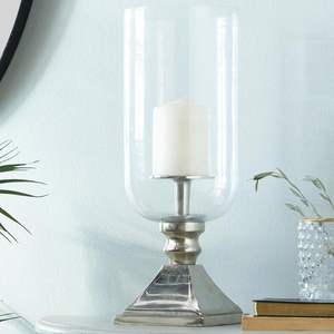 Bougeoir en aluminium dernier modèle avec support votif en verre - Product Image 1