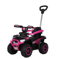Voiture jouet multifonctionnelle unisexe à succès, musique, tout-terrain, voiture à pédales pour enfants avec barre de poussée pour enfants de 1 à 3 ans