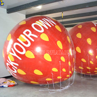 Fraise gonflable, modèle de fraise géante, ballons publicitaires à l'hélium en forme de fraise K7030