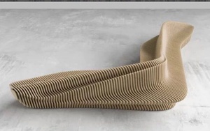 Solid Wood Irregularly Shaped Long <b>Bench</b> Flowerpot Public <b>Leisure</b> Outdoor Use Hotel Mall Humpback Sculpture Decoration Modern - Product Image 4