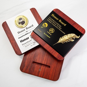 Targa personalizzata con targa in legno con targa premio in legno legge onoraria eccezionale certificato di nomina del personale trofeo di legno - Product Image 2