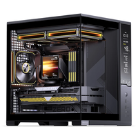 Nouvelle arrivée - Boîtier Jonsbo D34 BK&WH M-ATX - Prise en charge des cartes graphiques jusqu'à 333 mm et des radiateurs CPU jusqu'à 280 mm - Boîtier de jeu à vue complète