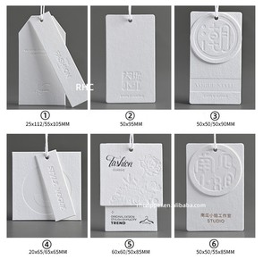 Tùy Chỉnh Treo tag logo Debossed Matte hoàn thiện Hot stamping sang trọng hangtag nhãn thẻ kinh doanh thẻ <span class=keywords><strong>Embossed</strong></span>-hang-<span class=keywords><strong>tags</strong></span> - Product Image 6