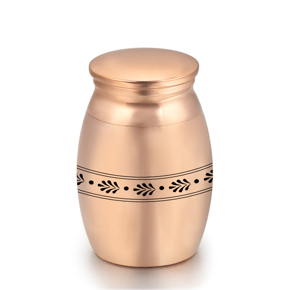 16x25 mm Gold Cremation Jewelry for Pet/Human Ashes Keepsake Memorial Mom Dad Mini Urn Jewelry Pendant