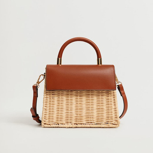 2021 più nuovo Disegno <span class=keywords><strong>Rafia</strong></span> Cestino del Sacchetto Della Signora di Ambiente Amichevole sacchetto tessuto per Le Donne Stile Vintage Borsa Della Signora - Product Image 1