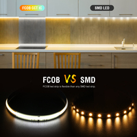 2700k-6000k Double Blanc Dimmable COB Led Bande DC24V 360LEDS 576LEDS Adressable Pixel Tunable Cob CCT Bande Lumineuse