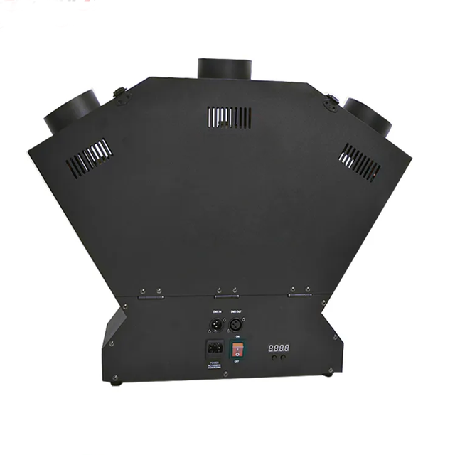 Triple Way Flame Projector 3 Head Metal Fire Machine DMX512 Stage Flame Thrower with 3-4m Flames for Outdoor Music Festival