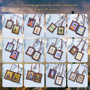 GIVELUCK Ciondolo in feltro della Madonna della Grazia con moneta commemorativa in argento, regalo religioso, collana a filo per donne, uomini e bambini - Product Image 5