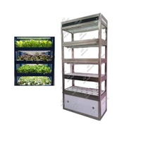 Système hydroponique vertical de machines végétales hydroponiques d'utilisation à la maison avec la lumière