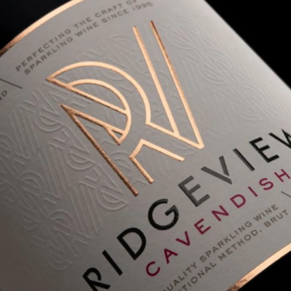 Custom Adhesive Embossed Gold Stamping Luxury Brand Whiskey Labels Stickers For Whiskey Bottles