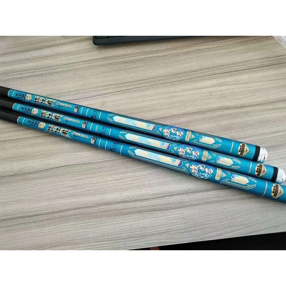 China Manufacture 2.7m 3.6m 3.9m 4.5m 4.8m 5.4m 5.7m 6.3m 7.2m Carbon Fiber Fishing Pole Glass Fiber Fishing Rod