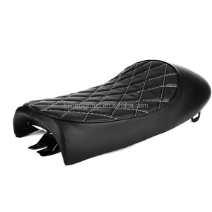 Siège <span class=keywords><strong>de</strong></span> <span class=keywords><strong>selle</strong></span> en cuir pour <span class=keywords><strong>moto</strong></span>, style rétro Vintage, coussin en forme <span class=keywords><strong>de</strong></span> rhombique, pour café Racer - Product Image 5