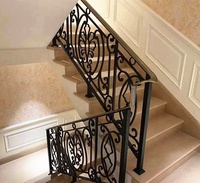 edelstahl dekorative metall gusseiserne treppen balustraden geländer großhandel/schmiedeeisen balustrade innen schmiedeeisen treppen