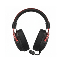 Casque de jeu sans fil personnalisable GAHW260502 avec haut-parleur de 53 mm, microphone détachable et éclairage RGB