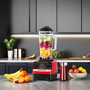 Mixeur-presse-agrumes multifonction robuste à commande par bouton, appareil électroménager avec réglage de la vitesse et récipient en plastique, pour usage intensif - Product Image 2