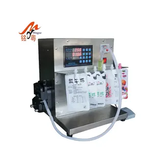 Semi-Automatic 4 Heads Liquid Filling Machine Ink Soybean Milk Spout Pouch Filler Small Spout Bag Filling Machine for Gel