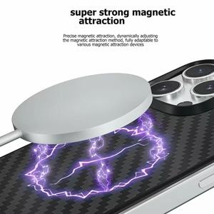 Funda <span class=keywords><strong>para</strong></span> Teléfono Móvil de Sarga Negra Jade con Protector de Lente, Carcasa Clásica de Fibra de Carbono Aramida <span class=keywords><strong>para</strong></span> iPhone 16 Pro Max - Product Image 5