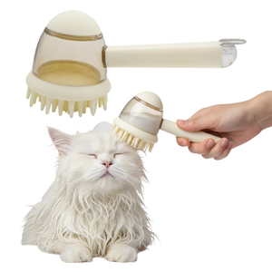 Pet Bathing <b>Brush</b> Multifunctional Massage Comb Shampoo Shower Gel Silicone Cleaning for Dog Cat All Pet Grooming Supplies - Product Image 4