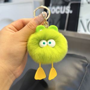 Porte-clés Adorable Canard en Peluche sur Boule de Charbon, Pendentif Amusant, Cadeau Souvenir Kawaii pour Filles et Femmes - Product Image 1